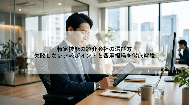 特定技能の紹介会社の選び方|失敗しない比較ポイントと費用相場を徹底解説